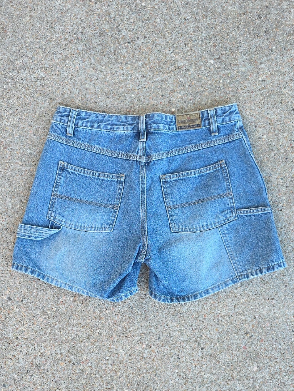 Vintage Unionbay 90's Cotton Carpenter Denim Jean Shorts Womens Size 9